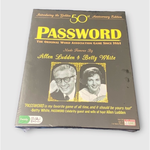 Password TV Show Board  Game Betty White 50th Anniversary New Sealed - Picture 1 of 4